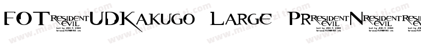 FOT-UDKakugo Large Pr6N字体转换